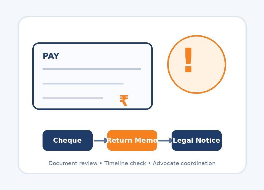 Cheque bounce legal process overview