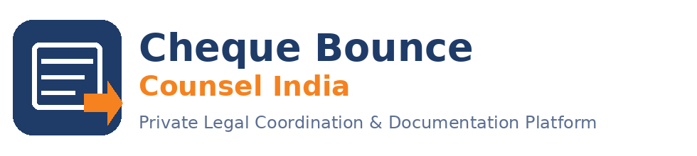 Cheque Bounce Counsel India